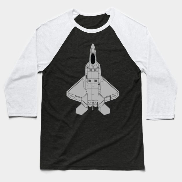 F-35 Lockheed Martin Lightning II Avation Design Baseball T-Shirt by Avion